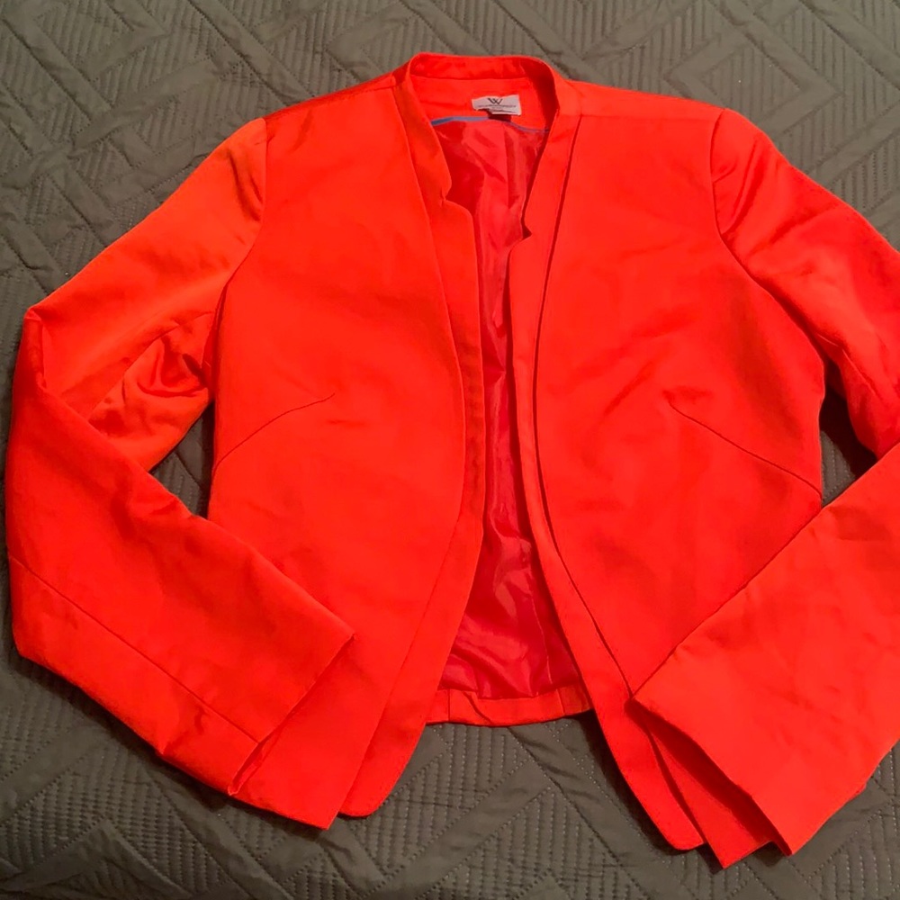Burnt orange reddish Worthington petite blazer